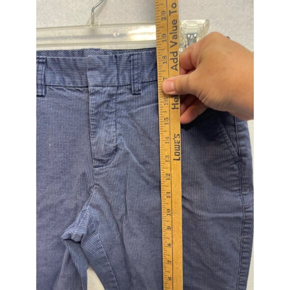 Khakis by Gap Slim City Blue White Striped Casual Shorts Size 2 Bermuda Style - Picture 9 of 11